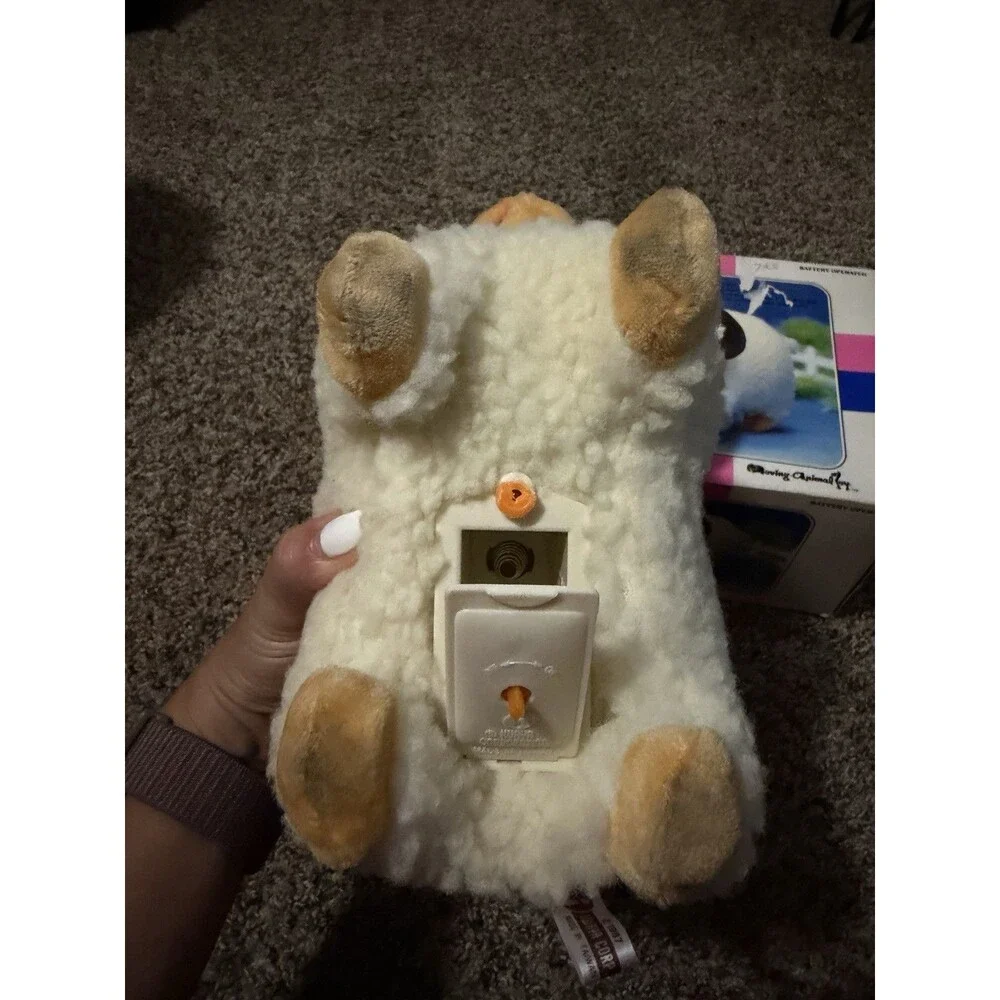 Vintage Iwaya Wooly The Ram Battery Operated Moving Animal Toy w/ Box Works